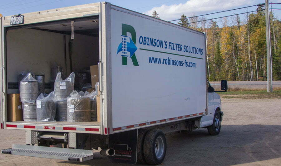 The Robinson's Filter Solutions delivery truck
